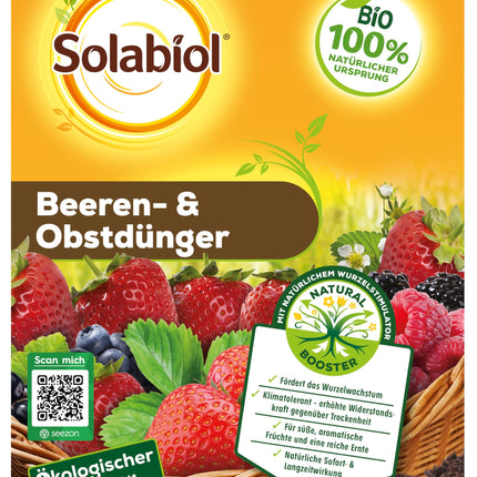 Solabiol Berry &amp; Fruit Fertilizer, special fertilizer with immediate and long-term effect for all berry plants, pome and stone fruits 1.5 kg