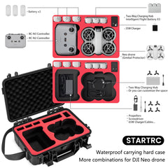 STARTRC Neo Case, waterproof carrying case for DJI Neo Fly More Combo with RC-N3 remote controller, Neo Intelligent Flight Battery/Charging Hub