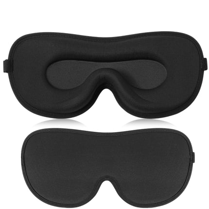 Boniesun Sleep Mask for Side Sleepers, 2025 Air Cavity Light Shading Sleeping Mask, 3D Deepened Eye Sockets and Adjustable Elastic Strap, Soft and Breathable Eye Mask for Men and Women