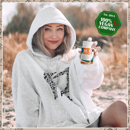 Vitamin D3 K2 VEGAN - 120 tablets with 5000 IU D3 + 200 mcg K2 (MK7) - Vitamin D3 high-dose and vegan - lasts for 19 months - laboratory-tested with certificate - no unwanted additives