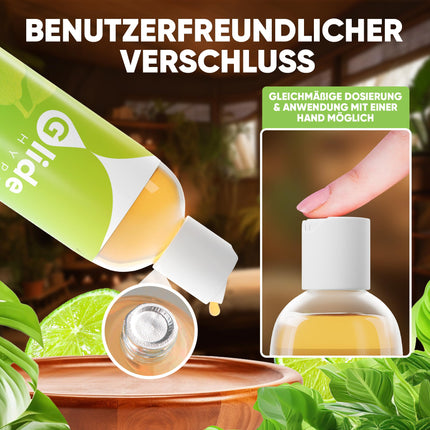 GlideHype PREMIUM Massage Oil INSPIRATION with lime scent | skin-caring lubricant for sensual massages and relaxation (150 ml)