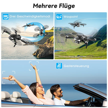 HYTOBP S165 MAX Drone with 2 Cameras 1080P for Adults, Mini Drones with Camera for Kids/Beginners, Drone with 40 Min Long Flight Time (3 Batteries), 5G WiFi FPV Transmission, Takeoff/Landing at the Push of a Button