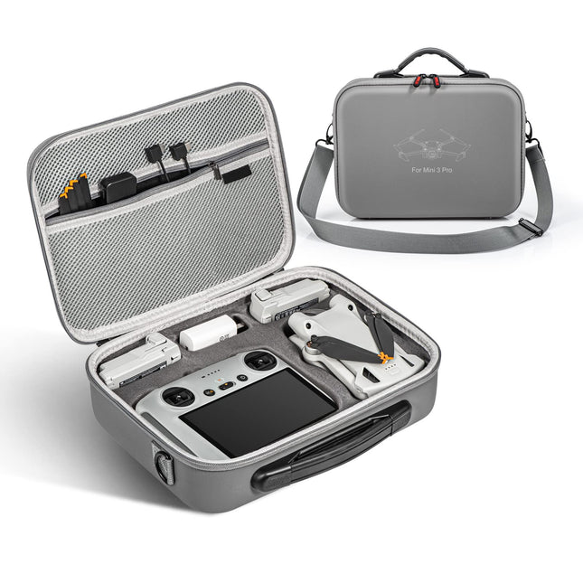 xocome DJI Mini 3 PRO Handbag Crossbody Organizer for DJI Mini 3 Pro Drone Accessories - Portable Hard Handbag (for DJI RC with Screen Remote Controller)