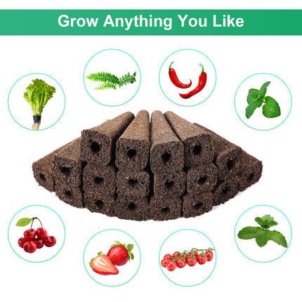 122-Piece Seed Pod Kit, Hydroponic Accessories for Hydroponic Growing System, Plant Growing Kit with 30 Growing Sponges, 30 Growing Baskets, 30 Growing Domes, 2 100-Ml Plant Foods