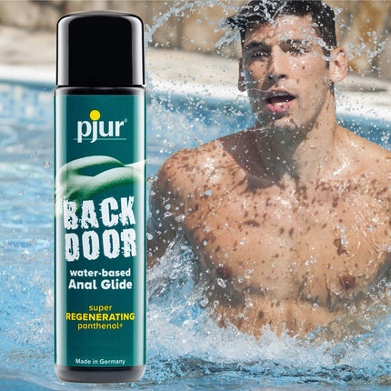 pjur BACK DOOR Regenerating Anal Glide - Water-based anal lubricant - with panthenol and soothing chamomile (100ml)