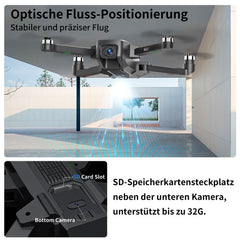 K610 GPS Drone with Camera 4K S0NY IMX SD Card Professional Drone for Adults, 4K RC AIdrones Auto Return Home, under 249g, GPS Drones with Brushless Motor, Follow Me, Point of Interest for Beginners