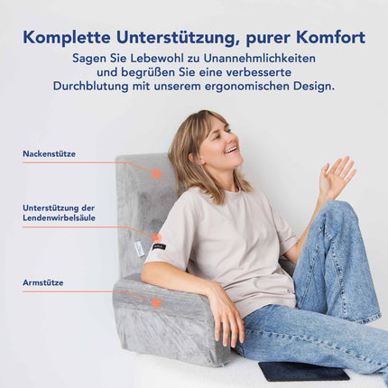MKS. Memory foam armchair relieves back pain, improves seating posture, and provides ultimate comfort—perfect for relaxing in bed, reading, and sitting.…