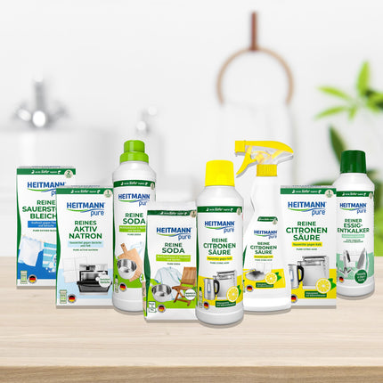 HEITMANN pure Soda | Natural cleaning powder for household, laundry &amp; garden | Versatile household remedy against grease, dirt, stains &amp; odors | 500 g