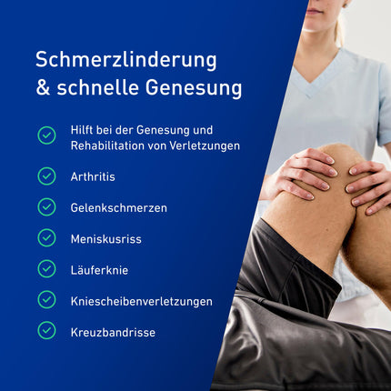 Neo-G Knee Support with Open Patella - Effective support for knee pain, arthritis, meniscus injuries &amp; runner's knee - Adjustable knee support for men and women, ideal for osteoarthritis