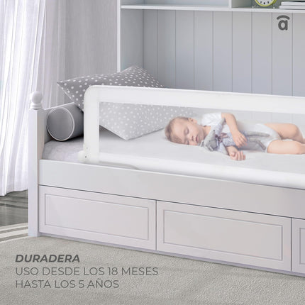 asalvo 12661 bed rail 2 in 1, white