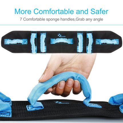 REAQER Transfer Belt Gait Belt Transfer Boom Belt Multifunctional Care Belt For Elderly People With Disabilities Walking Safety Assistance Device