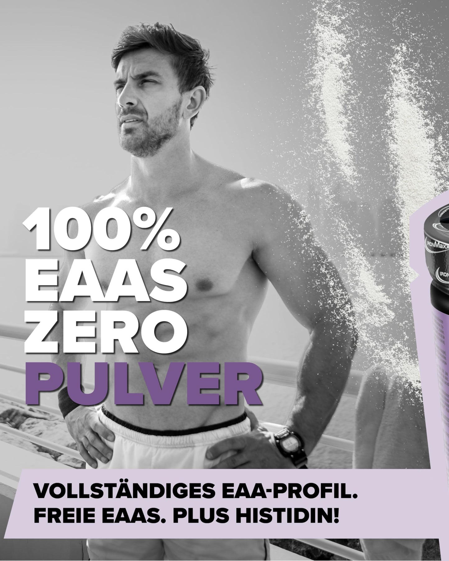 100% EAAs Zero Wildberry 500g - EAAs Pulver hochdosiert, Vegan und zuckerfrei, 8 essentielle Aminosäuren zur Ergänzung deiner Sporternährung