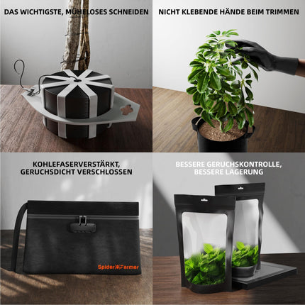 Spider Farmer 9-in-1 Plant Growing Tool Set, Professional Herb Gardening Tools, Gardening Gifts for Women and Men Toolkit
