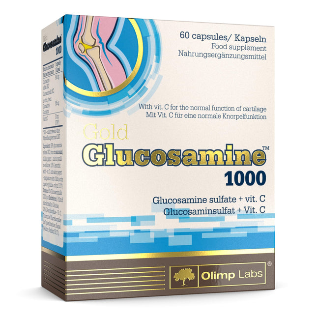 Olimp Labs Glucosamine 1000-60 Capsules - Food supplement in capsule form with glucosamine sulfate &amp; vitamin C
