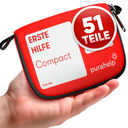 Mini First Aid Kit - Compact &amp; Lightweight - 51 Pieces for Travel, Outdoor, Camping, Bicycle - Travel First Aid Kit Outdoor First Aid Kit Children First Aid Kit Bicycle