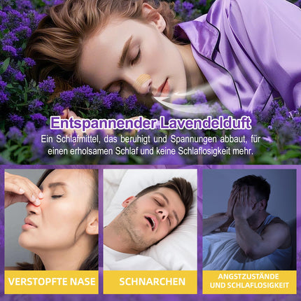 Nose Patches Snore Stopper 120 Pieces Nose Patches Snoring with Lavender for Better Sleep Nose Strips Anti Snore Nose Strips Better Breathing Nasal Dilator Nasal Strips Against Snoring