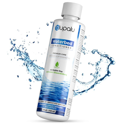 blupalu Waterbed Conditioner Premium Care – 8x 250ml – Waterbed conditioner against odors &amp; algae, care for all water mattresses &amp; systems from all well-known manufacturers