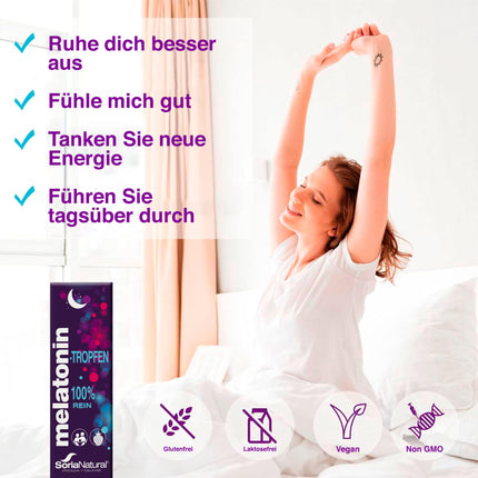Melatonin Drops 330 Nights - 50ml Melatonin High Dose To Sleep Better and Enjoy a Deep, Restful Sleep - Spray and Tablet Alternative