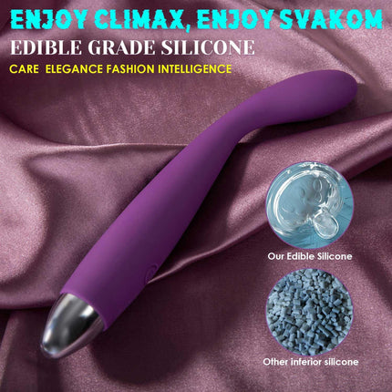 SVAKOM COCO Vibrators for Her, 8 Seconds to Orgasm, Dildo Erotic Sex Toy for Couples and Women, Vibrator with Thrusting Function, Clitoris G-Spot Stimulator, Anal Vibrator