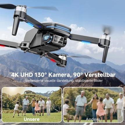 PLEGBLE Drone with 4K Camera for Kids, Mini Drone Adults, Brushless Motor FPV RC Drone with 5G WiFi, Altitude Hold, 3D Flip, Headless Mode, Flight Path, Toy Gifts for Boys Ages 8 and Up
