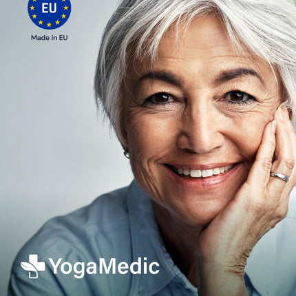 YogaMedic Contact Lens Solution - Lens Solution for Soft Lenses, 3 x 360 ml, 1 x 100 ml &amp; 3 Contact Lens Cases, Contact Lens Solution, All-in-One Combination Solution for Soft Contact Lenses