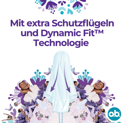 whether ExtraProtect Normal (56 pieces), tampons for medium/heavier days, Dynamic Fit technology &amp; extra protective wings for up to 100% leakage protection during your period