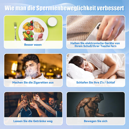 Wondfo Sperm Test 2x Fertility Test for Men Sperm Test Sperm Test for Men Sperm Concentration Test Sperm Count Test