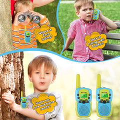 Nestling Walkie Talkies for Kids, 8 Channels 2-Way Radio Toy with Backlight, LCD Flashlight, 3KM Range for 3-12 Year Old Boys and Girls (Teal, 2 Pack)