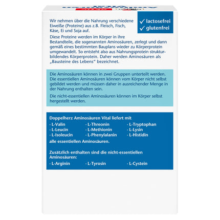 Doppelherz Amino Acids Vital - 12 protein building blocks, including all 9 essential amino acids, for athletes and physically active people - 100 capsules