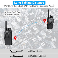 eSynic Professional Walkie Talkies for Adults, Rechargeable, 16 Channels, VOX, with Headphones and LED Lights, Perfect for Kids Ages 5 and Up, Outdoor Activities