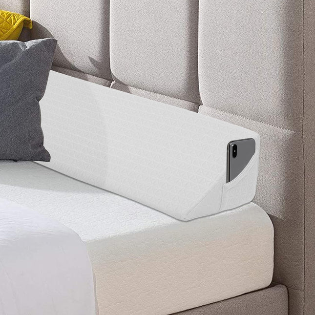 HAVARGO FULL SIZE Bed Wedge Mattress Wedge Pillow Gap Filler, Pillow to Fill the Gap Between Headboard and Mattress (137 x 25 x 15 cm)