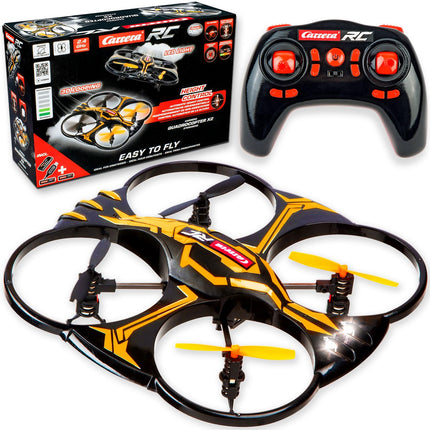 Carrera RC Quadrocopter X2 Drone | With flashing LED position lights | 3D looping function | Autostart &amp; landing function | 17.6 cm long | Ages 12 and up | Beginner &amp; Advanced mode