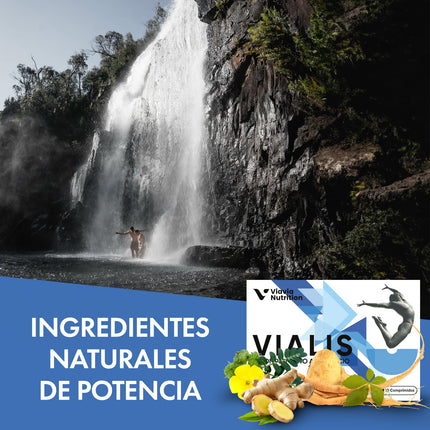 VIALIS – Natural supplement for active men – Extra Strong – Highly dosed with Maca, Ginseng, Tribulus Terrestris and L-Arginine