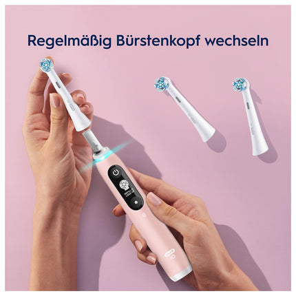 Oral-B iO Gentle Cleaning Brush Heads for Electric Toothbrush, 6 Pack, Gentle Tooth Cleaning, Toothbrush Head for Oral-B iO Toothbrushes, Mailbox-compatible Packaging
