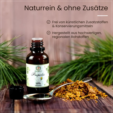 Propolis drops without alcohol, also suitable for children and animals – 30ml – Pure propolis extract from beekeepers in Germany – no additives