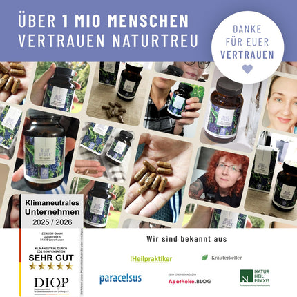 NATURTREU® OPC grape seed extract high dose 900mg extract with Q10, potassium &amp; black garlic - French grapes vegan - 90 grape seed extract OPC capsules high dose.