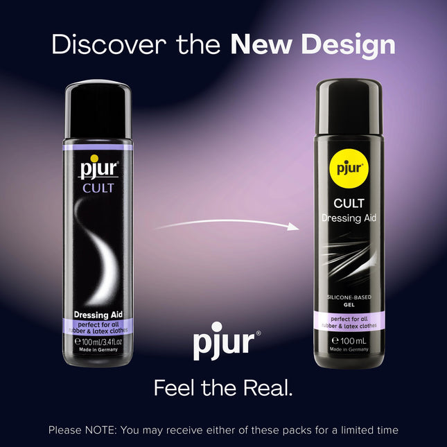 pjur CULT Dressing Aid - Latex dressing aid for a particularly pleasant feeling on the skin - also for rubber (100ml)