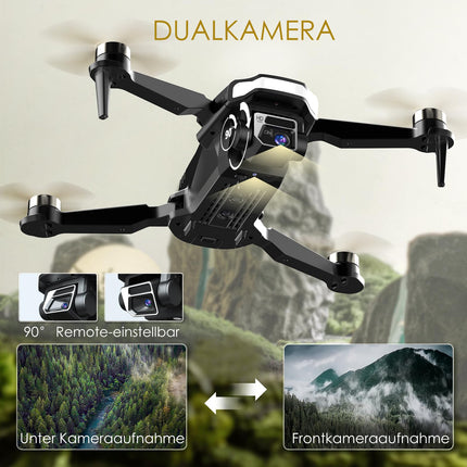 Rugged Brushless Motor Drone with Camera for Beginners, CHUBORY A68 WiFi FPV Quadcopter with 2K HD Camera, Auto Hover, 3D Flips, Headless Mode, Trajectory Flight, 2 Batteries