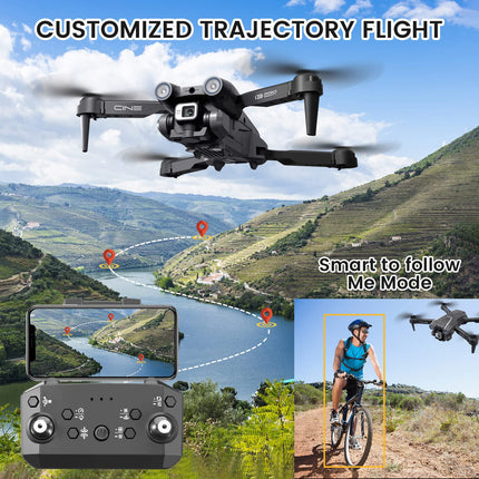 Mingfuxin Foldable Drone with Camera for Beginners, RC Quadcopter Drone with App WIFI FPV Live Video, Altitude Hold, Headless Mode, One-Key Takeoff and Landing for Adults and Kids