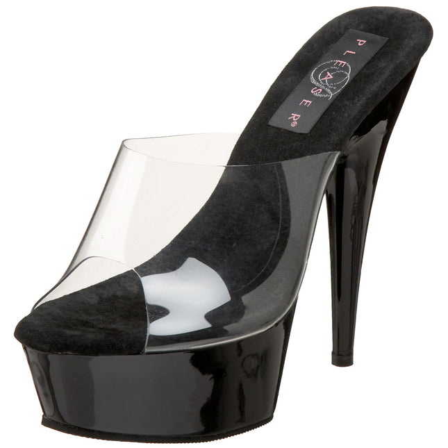 Pleaser DELIGHT-601 Women's Sandals, Transparent, 41 EU (8 UK/11 M US)