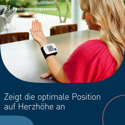 OMRON RS4 Automatic Wrist Blood Pressure Monitor, test winner Stiftung Warentest 11/2023, clinically validated, with memory, positioning sensor for accurate measurement, cuff fit control
