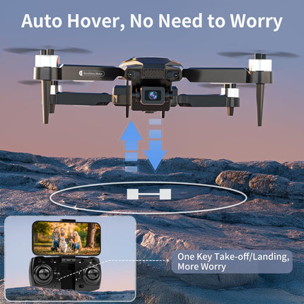 Dual Cameras Drone, Foldable FPV Drone with Modular Battery