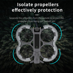 LICHIFIT Propeller Guard Anti-Collision Covers with Flash LED Lights for DJI AVATA2 Drone Propeller Protector Bumper Ring Warning Light Illuminated TPU Cover Skin