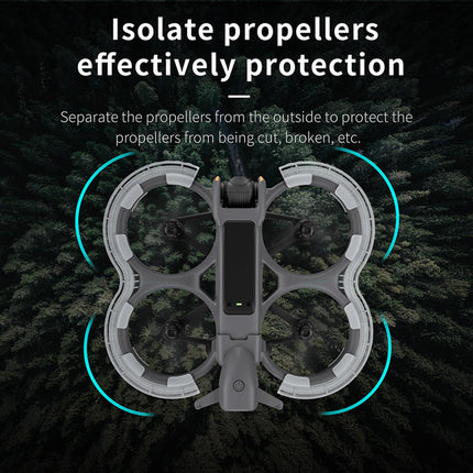 LICHIFIT Propeller Guard Anti-Collision Covers with Flash LED Lights for DJI AVATA2 Drone Propeller Protector Bumper Ring Warning Light Illuminated TPU Cover Skin