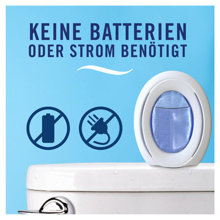 Febreze Bathroom Air Freshener, Continuous Odor Control and Prevention, Pure Freshness 5 Pack