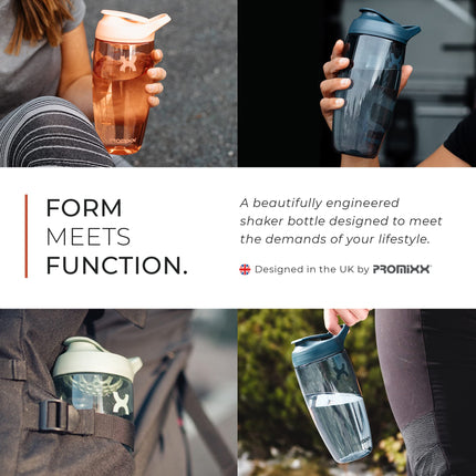 Promixx PURSUIT Protein Shaker – 700ml Premium Shaker for Protein Powder, Supplements &amp; Pre-Workout – Leak-Proof, BPA-Free, Easy to Clean – Seaweed Green