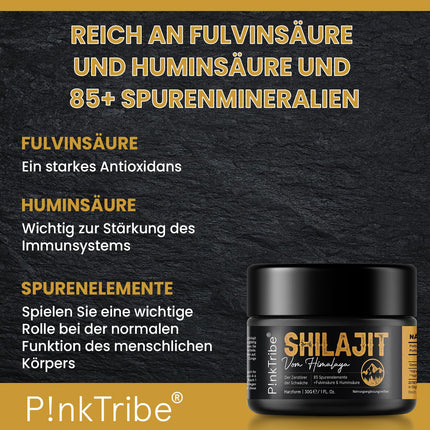 Shilajit Pure Himalayan Shilajit Resin, Gold Quality and Original, Ayurvedic Herbs, Vegan (Pack of 1)