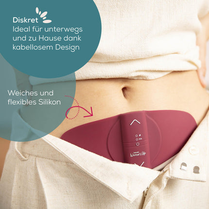 Beurer EM 50 Menstrual Relax, menstrual pad with TENS and heat function, for menstrual pain and endometriosis pain, clinically validated and natural relief, portable, battery-operated