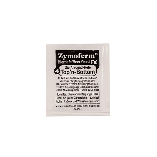Zymoferm TOP'N BOTTOM Trockenhefe ug/og | Spezialhefe für obergärige und untergärige Bierstile | Brauhefe zum Bier brauen