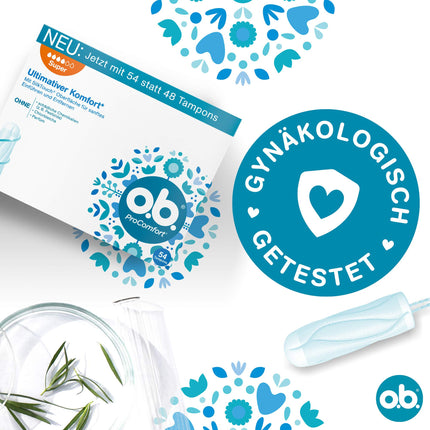 whether ProComfort Plus (54 pieces), tampons for heavy days, SilkTouch surface &amp; Dynamic Fit technology for more comfort and reliable protection during your period